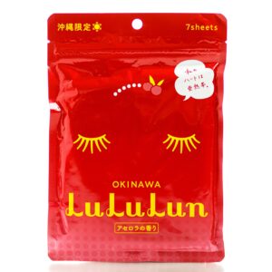 Тканевая маска увлажняющая «Ацерола» LULULUN Okinawa Acerola (7 шт) – Купити в Україні Ulitka Beauty