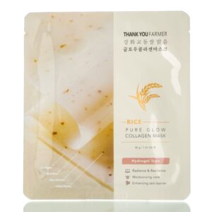 Увлажняющая гелевая маска с экстрактом риса THANK YOU FARMER Rice Pure Glow Collagen Mask (1 шт - 40 мл) – Купити в Україні Ulitka Beauty
