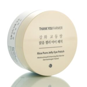 Осветляющие гидрогелевые патчи THANK YOU FARMER Rice Pure Jelly Eye Patch  (60 шт) – Купити в Україні Ulitka Beauty