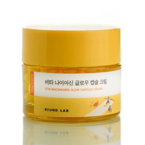 Освітлювальний крем з капсулами ROUND LAB Vita Niacinamide Glow Capsule Cream (50 мл) – Купити в Україні Ulitka Beauty