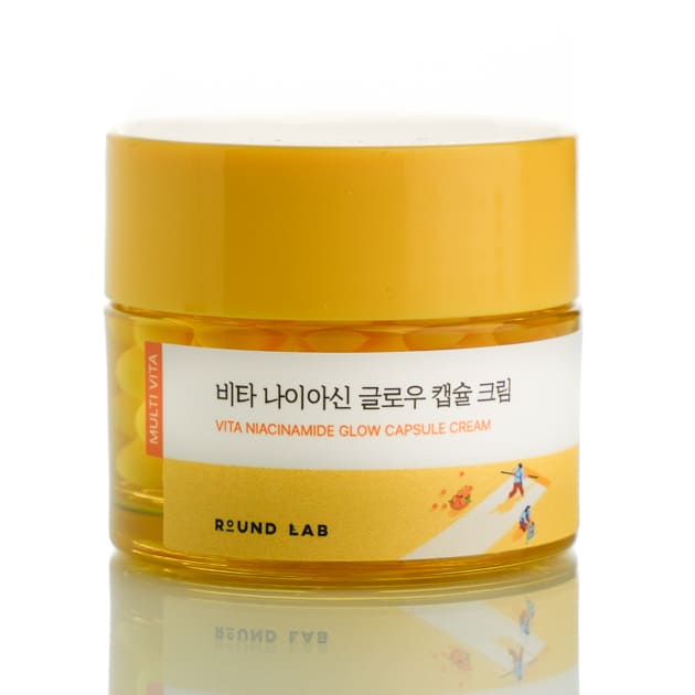 Освітлювальний крем з капсулами ROUND LAB Vita Niacinamide Glow Capsule Cream (50 мл)