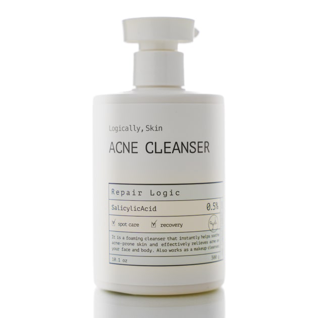 Очищающее средство для кожи лица и тела с акне Logically, Skin Acne Cleanser (300 мл)