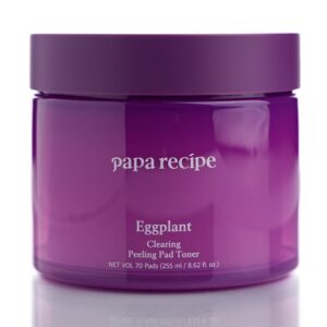 Пилинг-пэды для лица с экстрактом баклажана  Papa Recipe Eggplant Clearing Peeling Pad Toner (70 шт) – Купити в Україні Ulitka Beauty