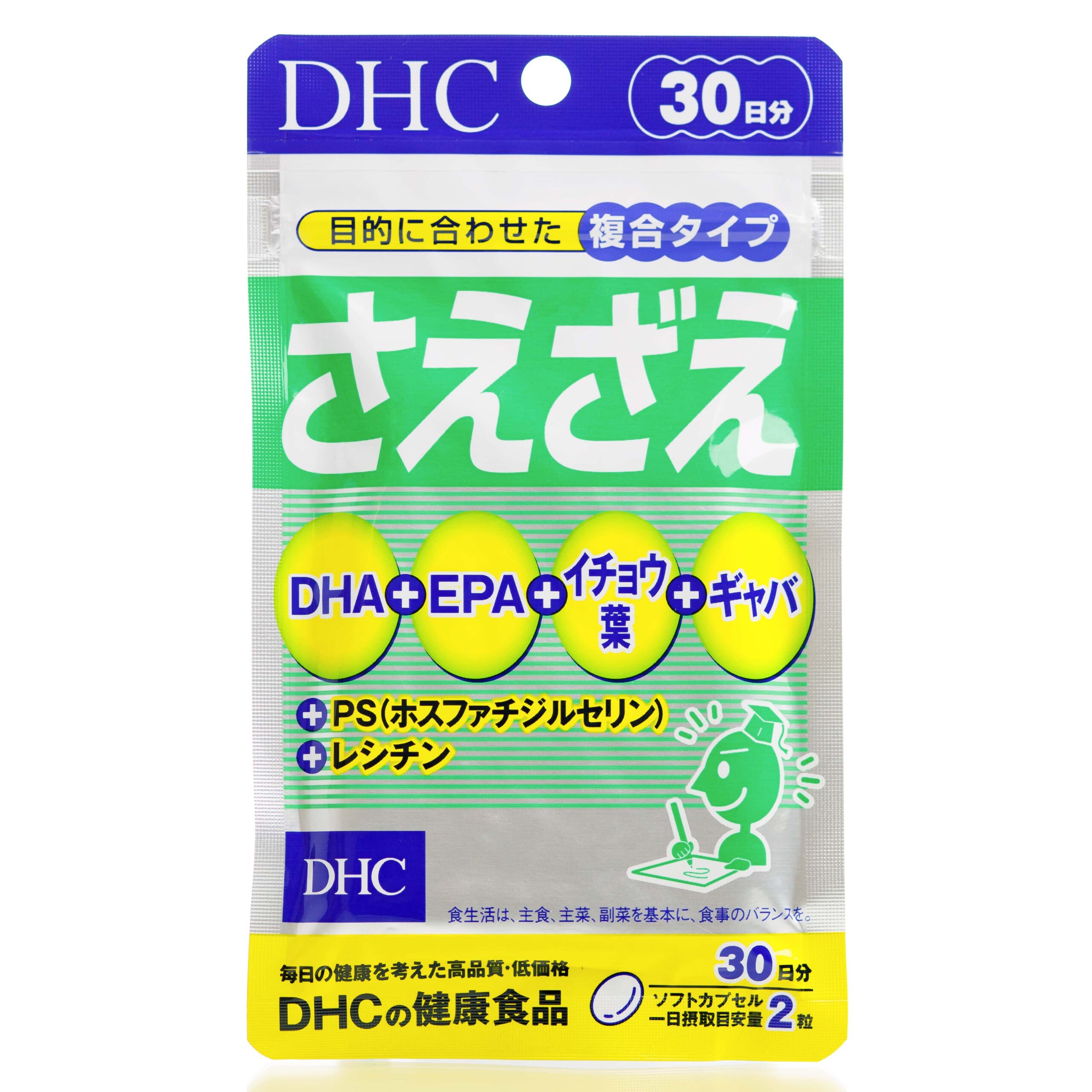 БАД для ясности ума и улучшения мозгового кровообращения DHC Saezae DHC (60 шт - 30 дн)