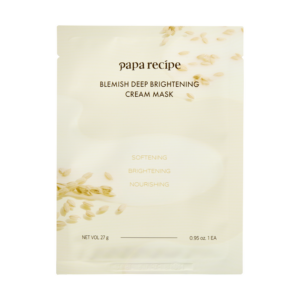 Осветляющая маска с ферментированным рисом и биотиками  Papa Recipe Blemish Deep Brightening Cream Mask (1 шт - 27 мл) – Купити в Україні Ulitka Beauty