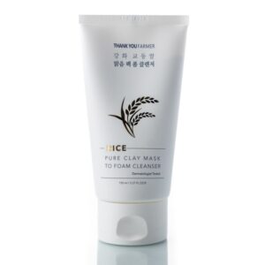 Пенка для умывания с экстрактом риса и каолином THANK YOU FARMER Rice Pure Clay Mask to Foam Cleanser (150 мл) – Купити в Україні Ulitka Beauty Пенка для умывания с экстрактом риса и каолином THANK YOU FARMER Rice Pure Clay Mask to Foam Cleanser (150 мл) – Купити в Україні Ulitka Beauty