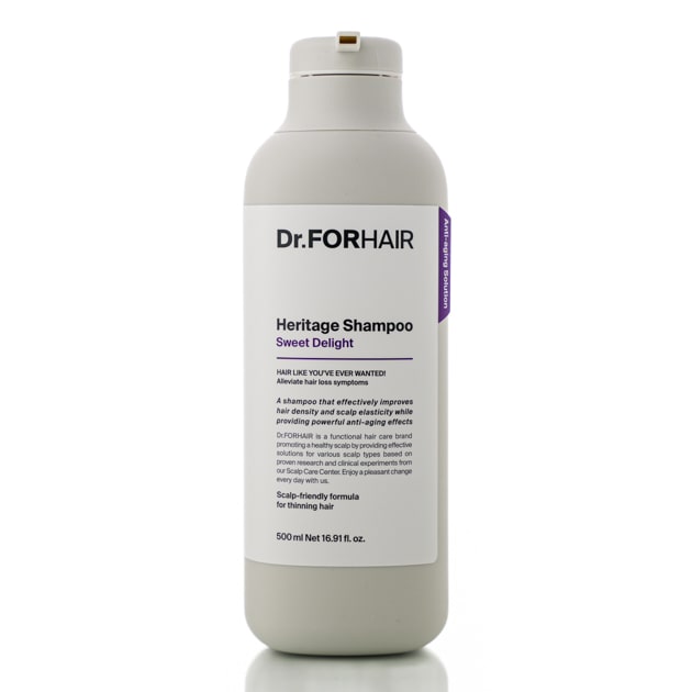 Антивозрастный шампунь для ослабленной кожи головы и тонких волос Dr.Forhair Heritage Shampoo Sweet Delight (500 мл)