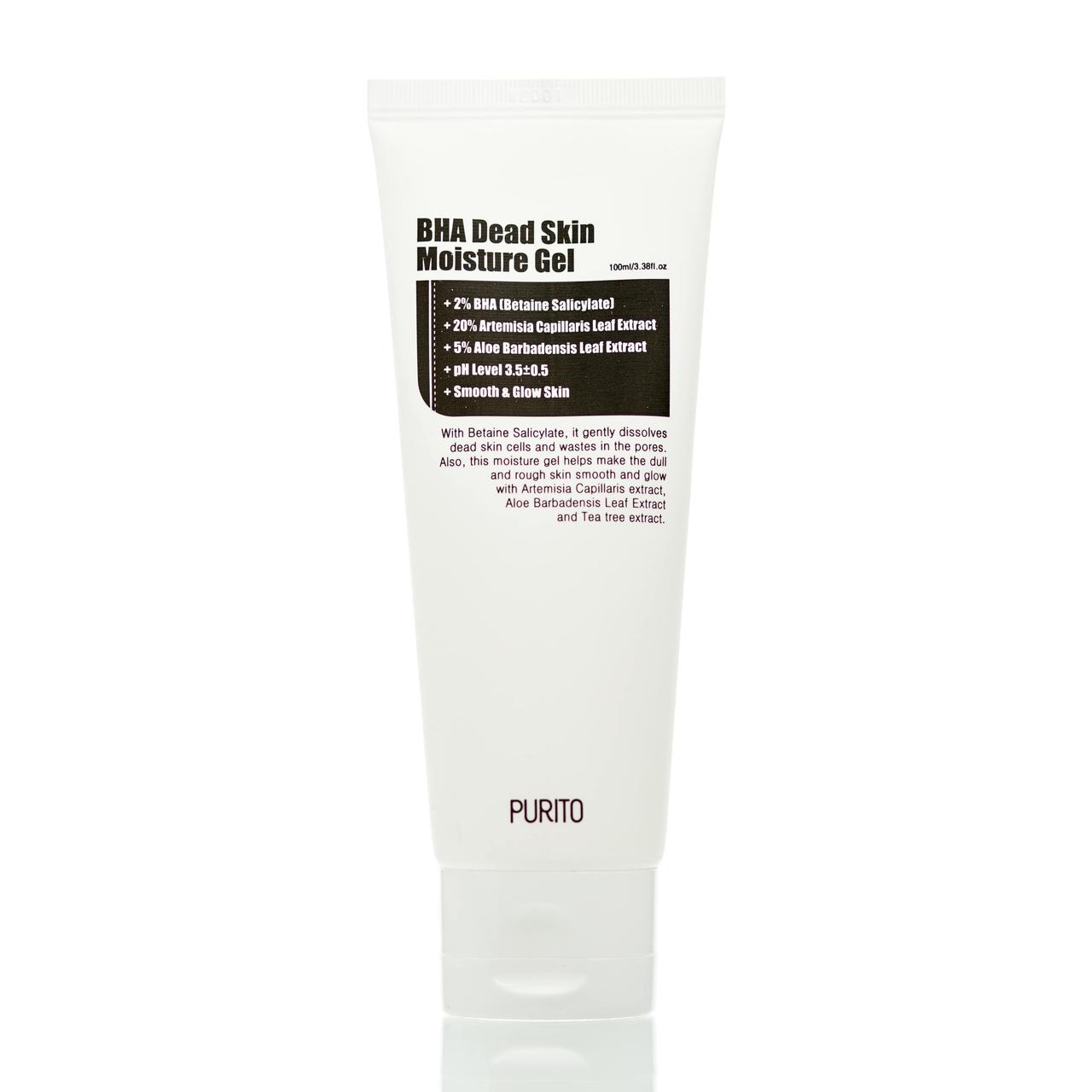 Гелевая маска с кислотами с экстрактом чайного дерева PURITO BHA Dead Skin Moisture Gel (100 мл)