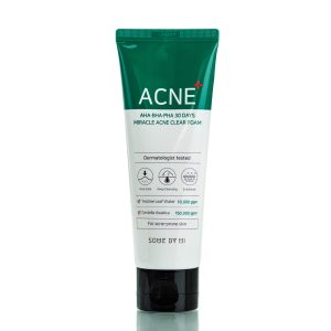 Кислотная пенка для проблемной кожи Some By Mi AHA-BHA-PHA 30 Days Miracle Acne Clear Foam (100 мл) – Купити в Україні Ulitka Beauty
