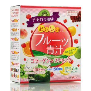 Аодзиру с коллагеном со вкусом фруктов YUWA Aojiru (20 шт) – Купити в Україні Ulitka Beauty Аодзиру с коллагеном со вкусом фруктов YUWA Aojiru (20 шт) – Купити в Україні Ulitka Beauty