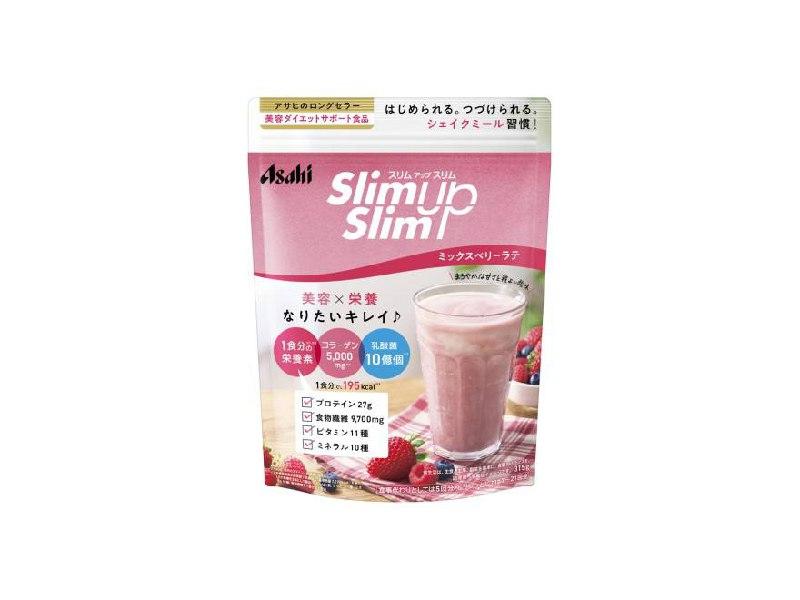 Протеиновый коктейль с коллагеном вкус Ягоды Asahi Slim up slim (300 гр - 30 дн)