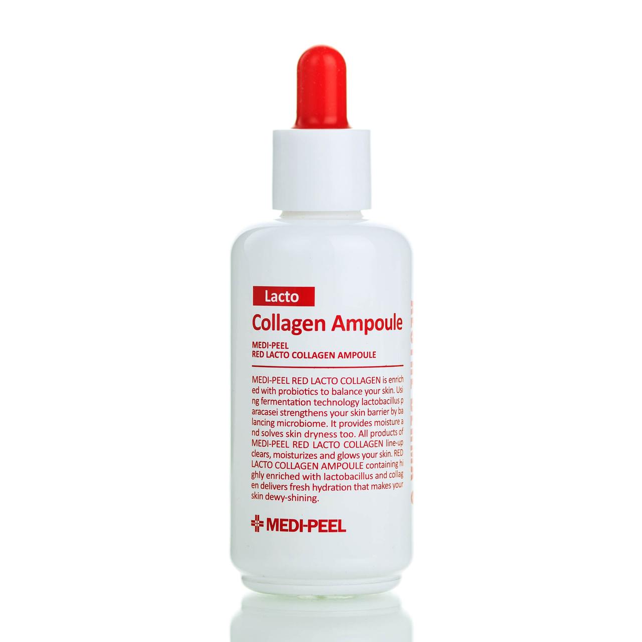 Сыворотка с коллагеном и лактобактериями MEDI-PEEL Red Lacto Collagen Ampoule (70 мл)