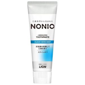 Зубная паста комплексного действия «травяная мята» LION Nonio Medicated Toothpaste Clear Herb Mint (130 гр) – Купити в Україні Ulitka Beauty