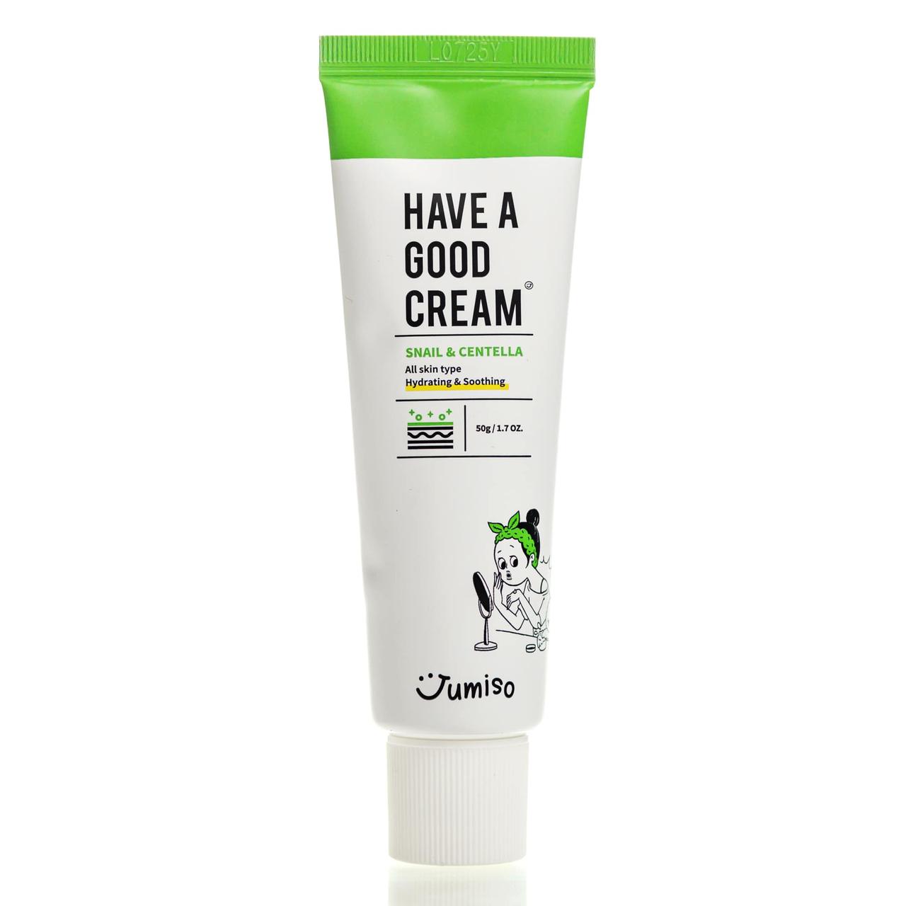 Восстанавливающий крем с улиткой и центеллой Jumiso Have A Good Cream Snail & Centella (50 мл)