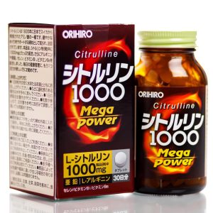 Цитруллін, Аргінін, Витамини, Цинк, Селен Orihiro Citrulline 1000 Mega Power (240 шт - 30 дн) – Купити в Україні Ulitka Beauty