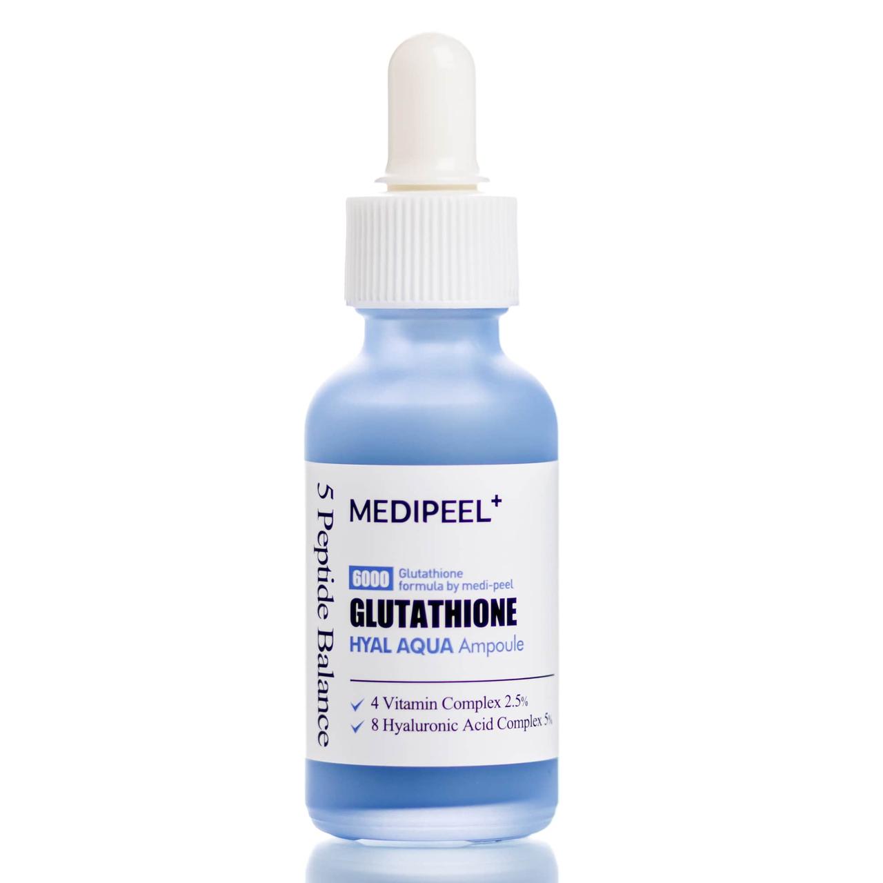 Увлажняющая сыворотка c глутатионом Medi-Peel Glutathione Hyal Aqua Ampoule (30 мл)