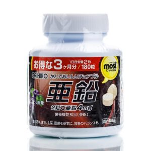 Цинк жевательный со вкусом винограда Orihiro Most Zinc (180 шт - 90 дн) – Купити в Україні Ulitka Beauty Цинк жевательный со вкусом винограда Orihiro Most Zinc (180 шт - 90 дн) – Купити в Україні Ulitka Beauty