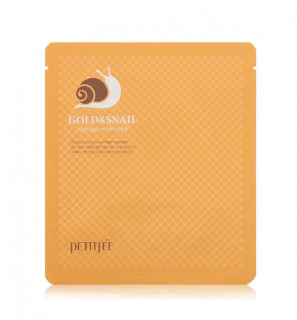 Гидрогелевая маска для лица с золотом и муцином улитки - 1 фото галереи PETITFEE Gold & Snail Hydrogel Mask Pack (1 шт - 30 гр) - 1 фото галереи