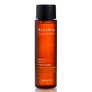 Увлажняющий тонер с бакучиолом и витаминами C и E Thank You Farmer BaKuVita Treatment Toner (200 мл) – Купити в Україні Ulitka Beauty Увлажняющий тонер с бакучиолом и витаминами C и E Thank You Farmer BaKuVita Treatment Toner (200 мл) – Купити в Україні Ulitka Beauty