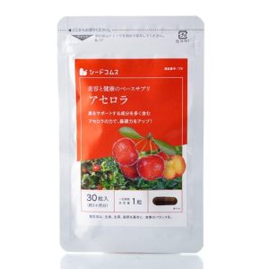 Ацерола и витамин С + витамин В2 Seedcoms Acerola Plenty of Vitamin C (30 шт - 30 дн) – Купити в Україні Ulitka Beauty