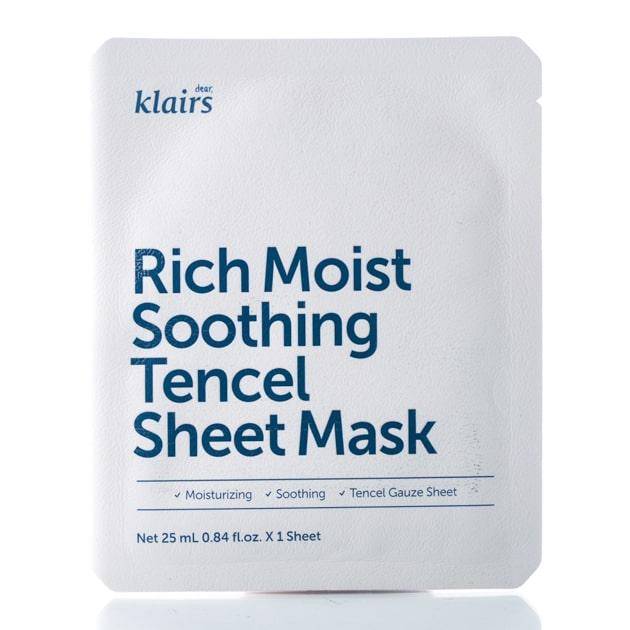 Увлажняющая и успокаивающая тканевая маска Dear Klairs Rich Moist Soothing Tencel Sheet Mask (1 шт)