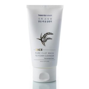 Пенка для умывания с экстрактом риса и каолином THANK YOU FARMER Rice Pure Clay Mask to Foam Cleanser (150 мл) – Купити в Україні Ulitka Beauty Пенка для умывания с экстрактом риса и каолином THANK YOU FARMER Rice Pure Clay Mask to Foam Cleanser (150 мл) – Купити в Україні Ulitka Beauty