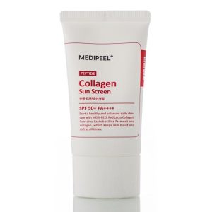 Солнцезащитный крем для сужения пор Medi-Peel Peptide Collagen Pore Lifting Sun Screen SPF 50+ (50 мл) – Купити в Україні Ulitka Beauty Солнцезащитный крем для сужения пор Medi-Peel Peptide Collagen Pore Lifting Sun Screen SPF 50+ (50 мл) – Купити в Україні Ulitka Beauty