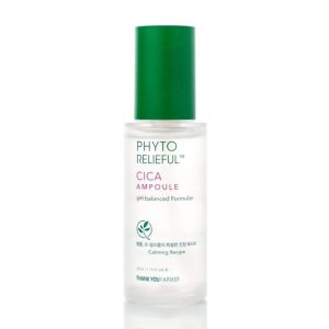 Успокаивающая сыворотка для чувствительной и проблемной кожи THANK YOU FARMER Phyto Relieful Cica Ampoule (50 мл) – Купити в Україні Ulitka Beauty