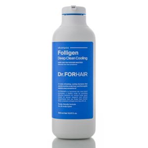 Глубокоочищающий шампунь с охлаждающим эффектом Dr.Forhair Folligen Deep Clean Cooling Shampoo (500 мл) – Купити в Україні Ulitka Beauty