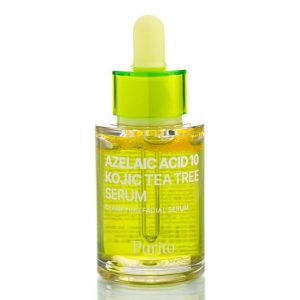 Сыворотка против акне с чайным деревом, азелаиновой и койевой кислотами Purito Seoul Azelaic Acid 10 Kojic Tea Tree Serum (30 мл) – Купити в Україні Ulitka Beauty