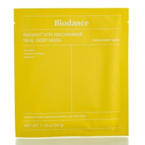 Осветляющая гидрогелевая маска с витаминами и ниацинамидом Biodance Radiant Vita Niacinamide Real Deep Mask (1 шт - 34 мл) – Купити в Україні Ulitka Beauty Осветляющая гидрогелевая маска с витаминами и ниацинамидом Biodance Radiant Vita Niacinamide Real Deep Mask (1 шт - 34 мл) – Купити в Україні Ulitka Beauty