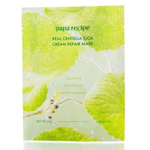Тканевая маска с экстрактом центеллы Papa Recipe Real Centella Cica Cream Repair Mask (27 мл) – Купити в Україні Ulitka Beauty Тканевая маска с экстрактом центеллы Papa Recipe Real Centella Cica Cream Repair Mask (27 мл) – Купити в Україні Ulitka Beauty