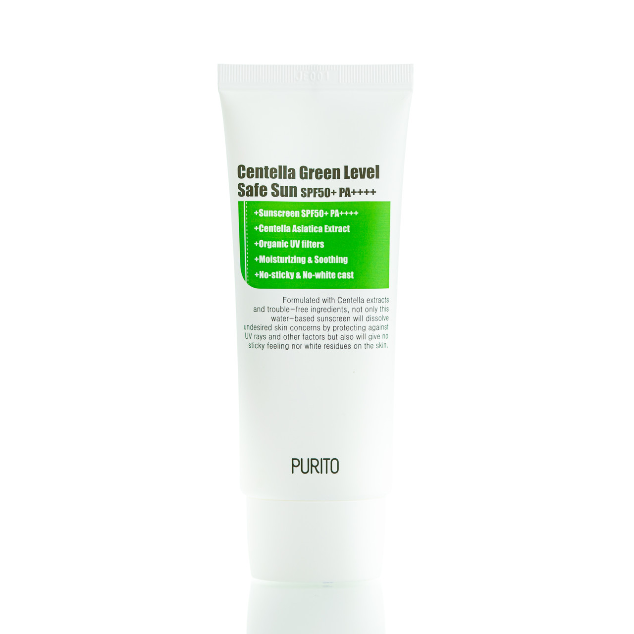 Солнцезащитный крем с центеллой Purito Centella GREEN LEVEL SAFE SUN Spf50+/PA++++ (60 мл)