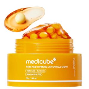 Осветляющий капсульный крем с койевой кислотой и куркумой Medicube Kojic Acid Turmeric Vita Capsule Cream (53 мл) – Купити в Україні Ulitka Beauty Осветляющий капсульный крем с койевой кислотой и куркумой Medicube Kojic Acid Turmeric Vita Capsule Cream (53 мл) – Купити в Україні Ulitka Beauty