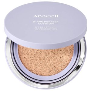 Тональный кушон с эффектом сияния Arocell Glow Perfect Cushion Light Beige 21 SPF50+ PA+++ (15 гр) – Купити в Україні Ulitka Beauty Тональный кушон с эффектом сияния Arocell Glow Perfect Cushion Light Beige 21 SPF50+ PA+++ (15 гр) – Купити в Україні Ulitka Beauty