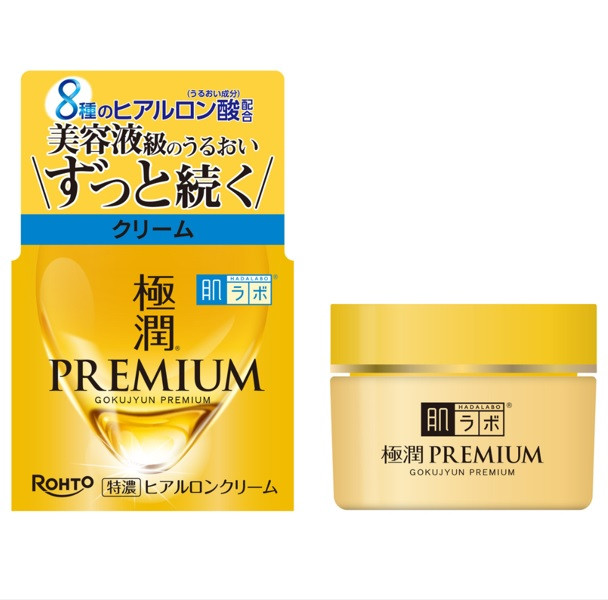 Концентрированный крем с гиалуроновой кислотой Rohto Hada Labo Gokujyun Premium Hyaluronic Cream (50 гр)