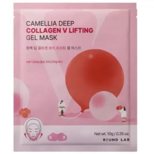 Гидрогелевая лифтинг-маска для контура лица ROUND LAB Camellia Deep Collagen V Lifting Gel Mask (1 шт - 35 мл) – Купити в Україні Ulitka Beauty Гидрогелевая лифтинг-маска для контура лица ROUND LAB Camellia Deep Collagen V Lifting Gel Mask (1 шт - 35 мл) – Купити в Україні Ulitka Beauty