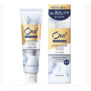 Отбеливающая зубная паста Sunstar Ora2 Premium Stain Clear Toothpaste Premium Mint (100 мл) – Купити в Україні Ulitka Beauty