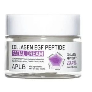 Крем для упругости и восстановления кожи с коллагеном, EGF и пептидами APLB Collagen EGF Peptide Facial Cream (55 мл) – Купити в Україні Ulitka Beauty Крем для упругости и восстановления кожи с коллагеном, EGF и пептидами APLB Collagen EGF Peptide Facial Cream (55 мл) – Купити в Україні Ulitka Beauty