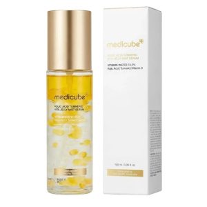 Осветляющая гель-сыворотка с койевой кислотой и куркумой Medicube Kojic Acid Turmeric Vita Jelly Mist Serum (100 мл) – Купити в Україні Ulitka Beauty Осветляющая гель-сыворотка с койевой кислотой и куркумой Medicube Kojic Acid Turmeric Vita Jelly Mist Serum (100 мл) – Купити в Україні Ulitka Beauty